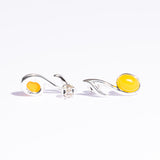 Elegant Key of Note Baltic Amber Earrings Stud