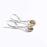 Classic a Drop Baltic Amber Dangle Earrings