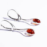 Classic a Drop Baltic Amber Dangle Earrings