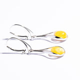 Classic a Drop Baltic Amber Dangle Earrings