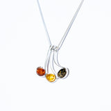 Amber Melody Note Pendant Necklace