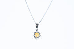 Sunshine Amber Pendant Necklace