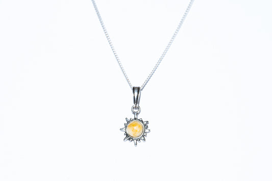 Sunshine Amber Pendant Necklace