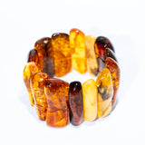 Handmade Large Golden Glow Amber Bracelet