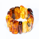 Handmade Large Golden Glow Amber Bracelet