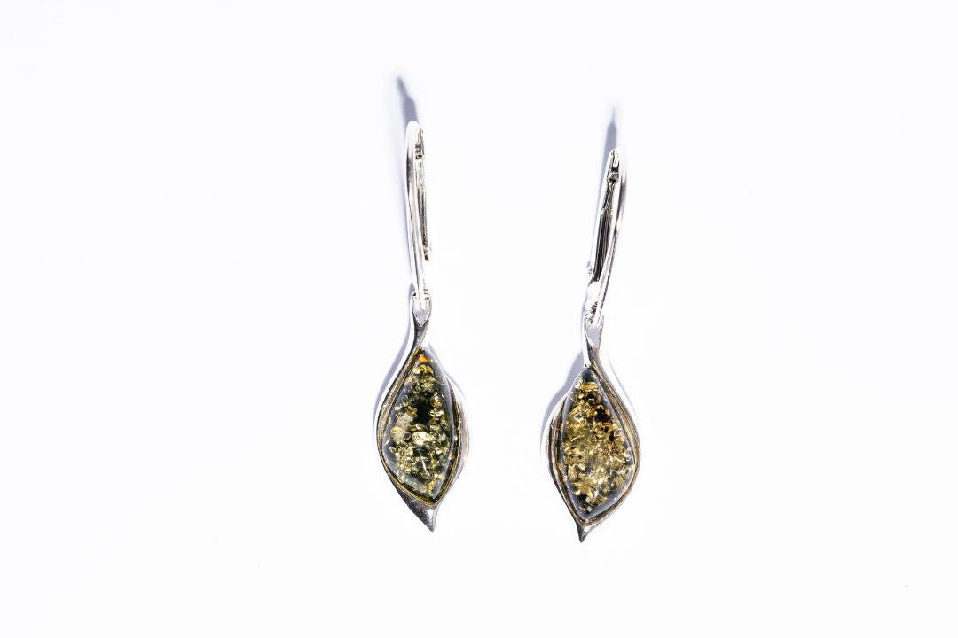 Baltic Amber Classic Teardrop Dangle Earrings