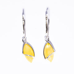 Classic a Drop  Baltic Amber Dangle Earrings