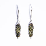 Elegant & Classic Baltic Amber Teardrop Dangle Earrings