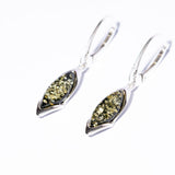 Elegant & Classic Baltic Amber Teardrop Dangle Earrings